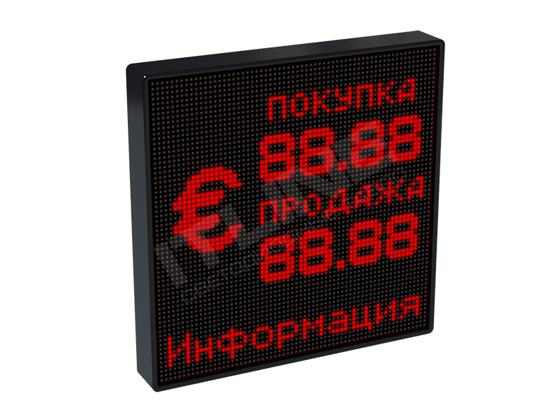 Универсальное табло курсов валют для улицы ITLINE ТВ-A24v3