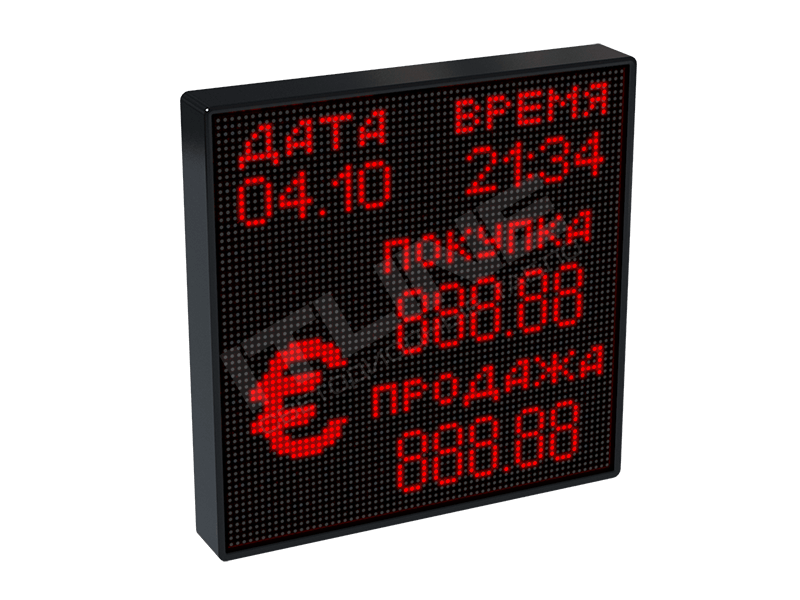 Универсальное табло курсов валют для улицы ITLINE ТВ-A24v4